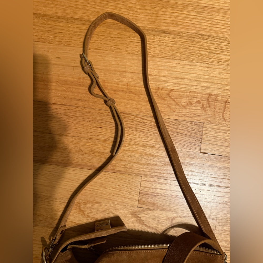 Claudia Firenze Brown Suede Crossbody Bag Viral TikTok - Picture 5 of 6